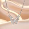 925 Sterling Silver Moon Necklace Pendant Zircon For Women Fashion Exquisite Student Girlfriend Jewelry Accessories Heart GiftGood Product