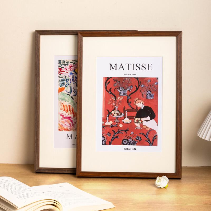 HANDUNYOU Drewniana ramka na zdjęcia formatu A4