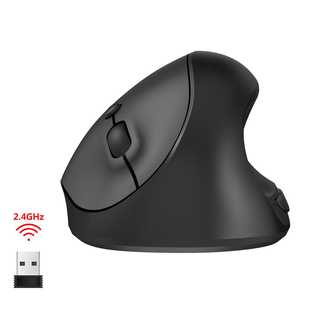 Wireless Vertical Mouse, Ergonomic Mouse, Rechargeable 2.4GHz Optical Vertical Mice, 3 Adjustable 2400DPI Levels 6 Buttons For Laptop
