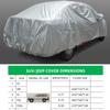 Full Cover Car Covers All Weather Sunscreen,Dust-proof,Windproof and Snow Proof Universal Car Cover Outdoor Indoor Fit for Sedan