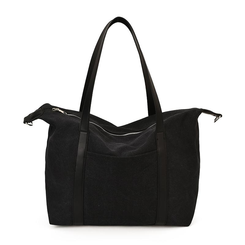Stylish Canvas Shoulder Bag for Women with Wide Strap and Spacious Design