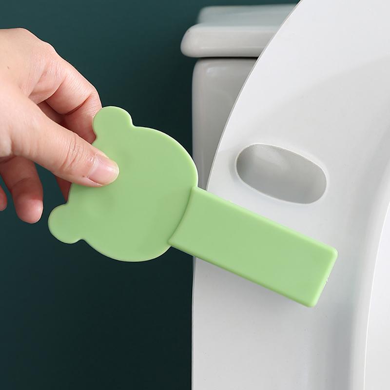 Ridicător de capac de toaletă de desene animate Dispozitiv de ridicare a toaletei Mâner pentru capacul toaletei Accesoriu WC