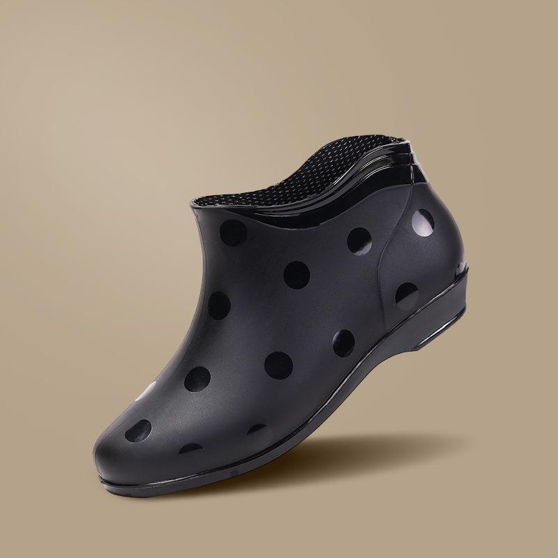

Women s Fashion Rain Boots: New Style, Short Tube, All-Season, Flat Rubber Sole with Cotton Lining for Outdoor and Work. 38