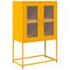 VidaXL Buffet haut jaune moutarde 68x39x107 cm acier, armoire, armoire de rangement, buffet haut, armoire latérale, armoire 853377