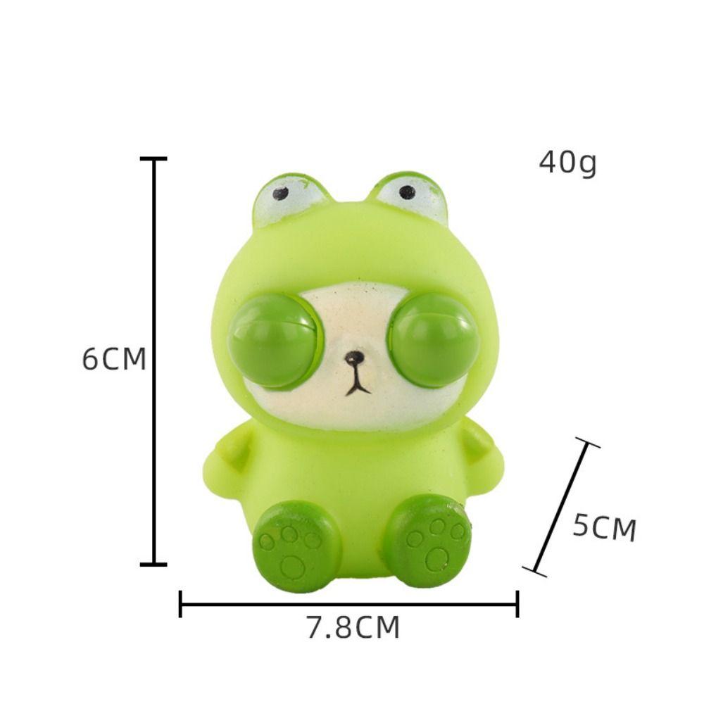 Cartoon Animal Burst Eye Panda Squeeze Toys Simulation Frog Squeeze Ball Toys  Baby Game
