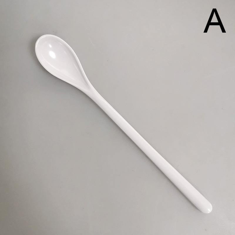 1pc Lange Griff Bunte Kunststoff Löffel Geschirr Löffel Für Kaffee Gelee Eis Dessert Vorspeise Rühren Löffel