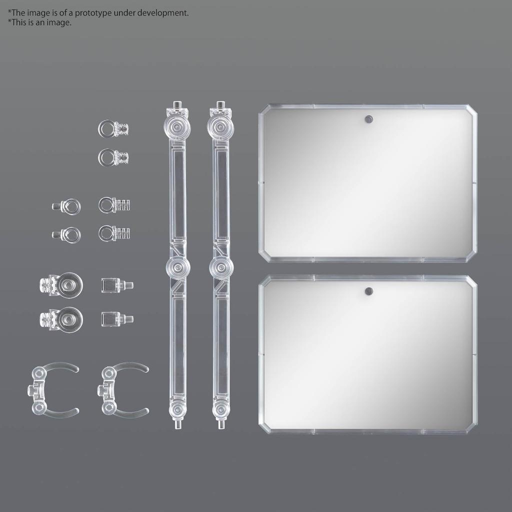 Action Base 7 [Clear Color] Mirror Sticker Set Plastic Display Stand