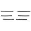 For Tiguan MK2 2016- Glossy Black Front Bumper Mesh Center Grille Grill Styling Mouldings Strips Cover Trim