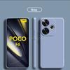 Poco F6 PocoF6 Pro Case Liquid Silicone Phone Cases For Xiaomi Poco F6 Poco F 6 F6Pro PocoF6 Pro Soft Cover Accessories