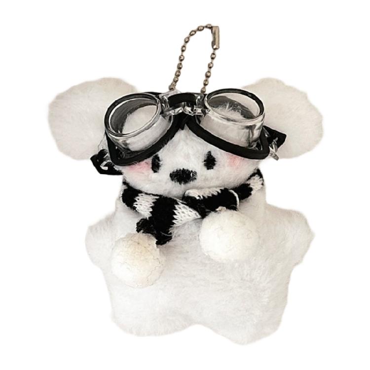 

Portable Cartoon Dog Key Holders Charm Pendant Blue Accent Decorative Clip Lightweight For Handbag Key Vehicle Interior