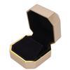 Caja de Regalo para Anillo Elegante Protectora Pequeña Estuche de Exhibición para Almacenamiento de Joyas con Luz para Propuesta Boda Oro