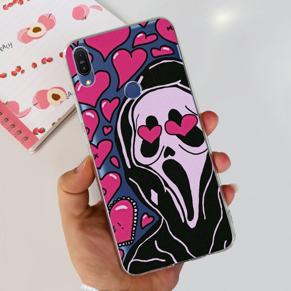5.99" Case For Asus Zenfone Max Pro (M1) ZB601KL ZB602K Cover X00TDB Fashion Pattern Clear Soft Silicone Fundas Phone Back Cover