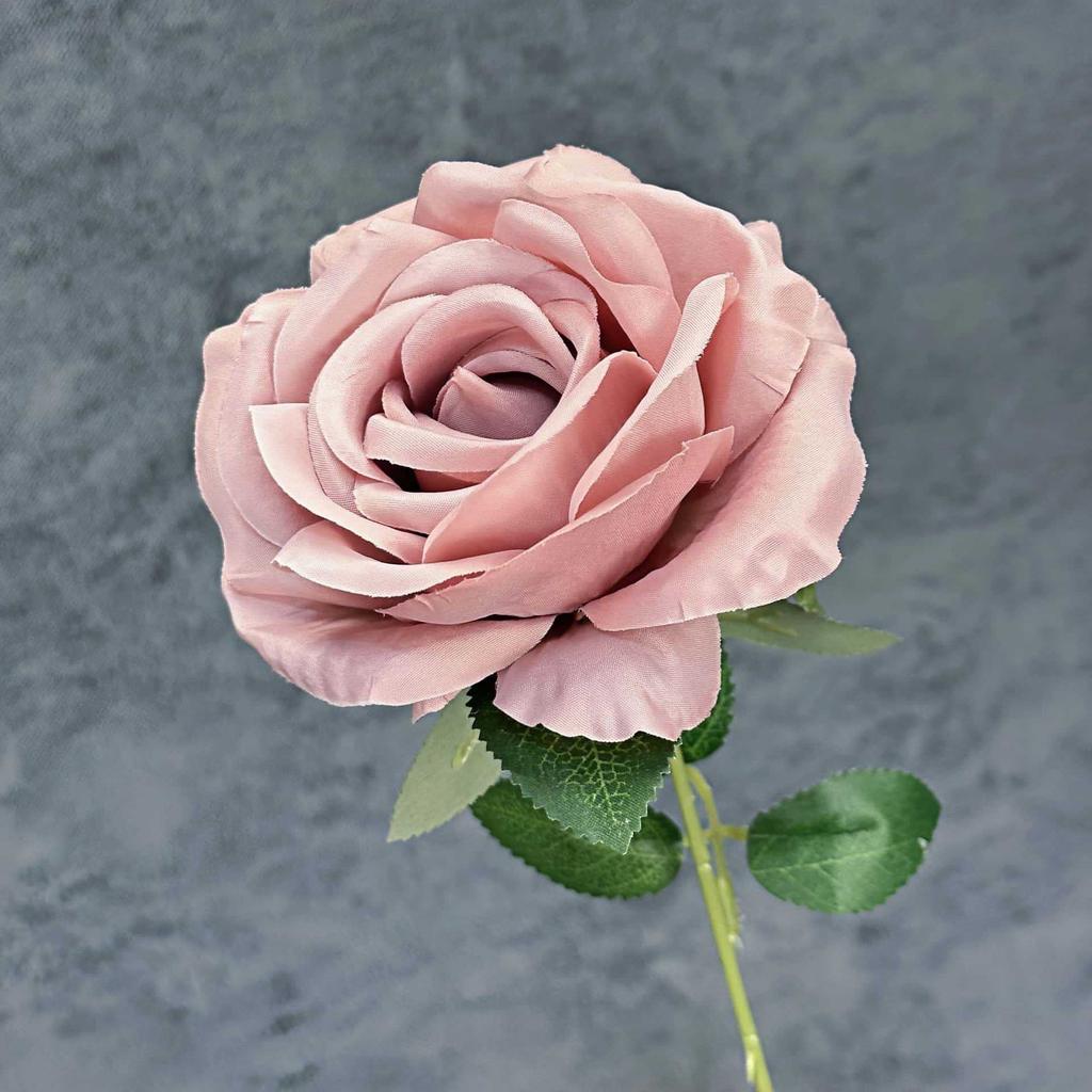 8pcs Artificial Large Rose Flower Branch Silk Long Stem Rose for Wedding Party Floral Decoration