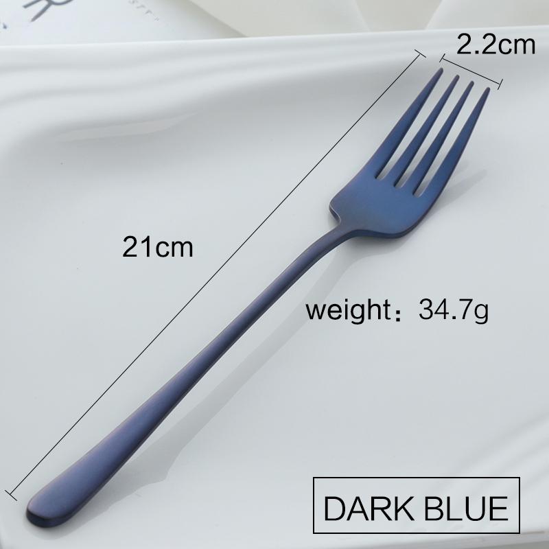 Exquisite 304 Stainless Steel Fork Practical Korean Steak Fork Cake Fruit Dessert Fork Kitchen Tableware Party