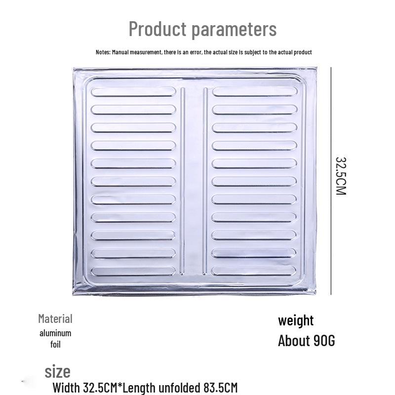 Aluminum Foil Stove Oil Splash Guard: Heat-Resistant Anti-Splash Baffle for Kitchen