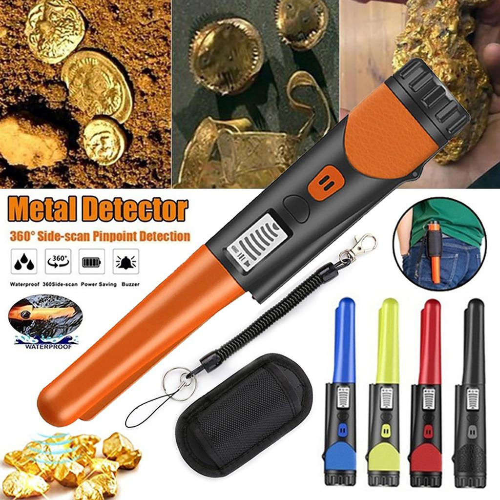 Handmetalldetektor, wasserdicht, hochempfindlich, Golddetektor, Zeiger, Schatzsucher, Sonde mit LCD-Bildschirm