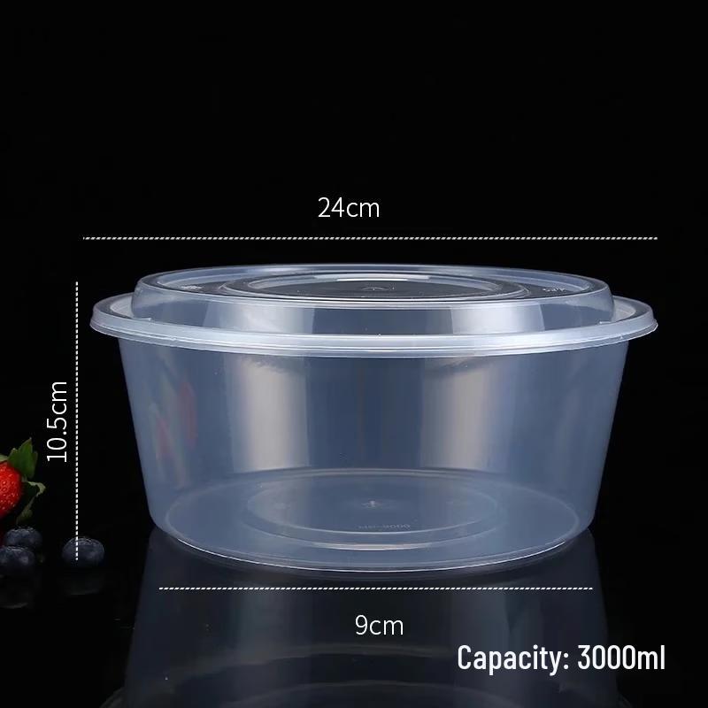 777 Disposable Transparent Plastic Food Containers with Lids