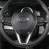Carbon Fiber Steering Wheel Decor Trim For Toyota Corolla Cross -2024