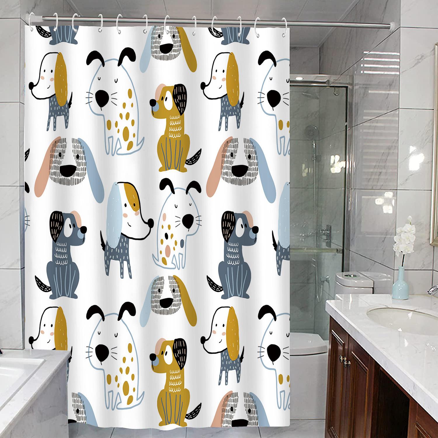 

JINRUN утолщенная водонепроницаемая занавеска для ванной комнаты, устойчивая к плесени, занавеска для душа, занавеска для душевой перегородки, занавеска для душа, занавеска для ванной комнаты, бесплатная перфорация 90*180cm