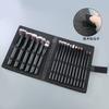 18 Ya Black Handle Makeup Brush Set Cangzhou Soft Hair Loose Powder Brush Foundation Brush Eyeshadow Brush with Velcro Bag