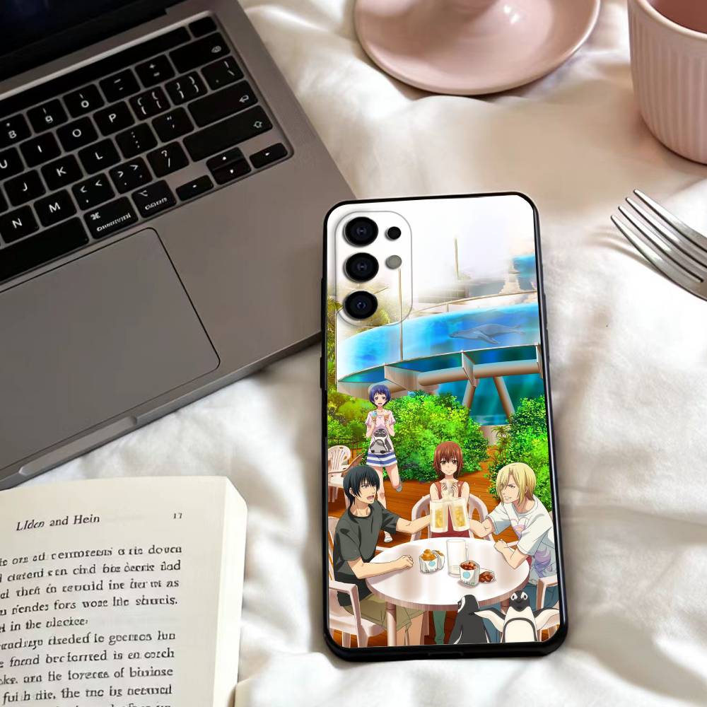 

Чехол для телефона Grand B-Blue Dreaming Anime для Samsung S25,24,23,22,30,21,10,9,Ultra,Plus,Lite,FE,4,5 G Мягкий черный чехол Samsung S24Plus