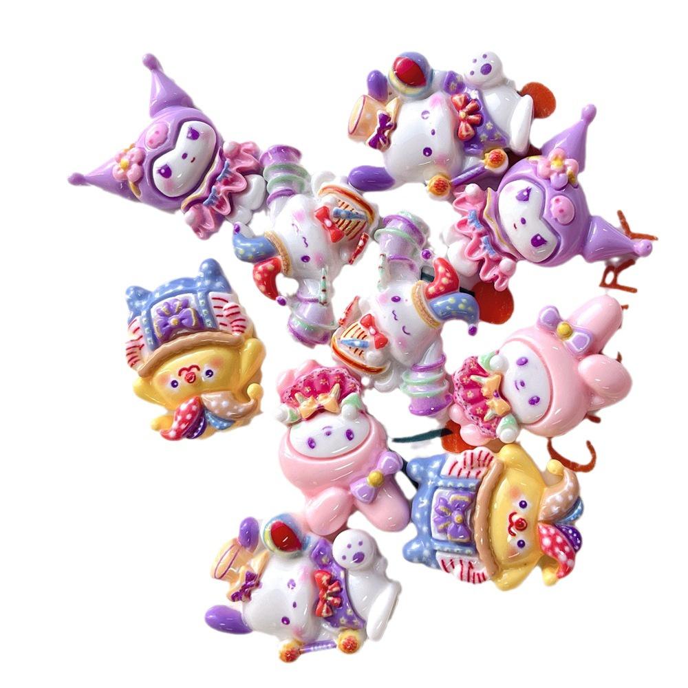 Cute Circus Resin Accessories For Diy Crafts Creamy Jelly Hair Ties Phone Cases Pendants And Storage Stickers Stock)