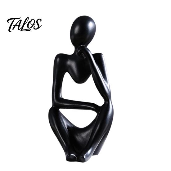 Talos Thinker Statue, Modern Abstract Art Sculpture, 3D Printed Collectible Figurine for Home Office Bookshelf Desktop Decor