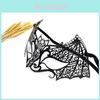 Halloween Costume Mask With Metallic Embellishments For Cosplay And Party Wear