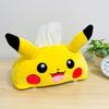 MORIPiLO Pokemon Taschentuchbox Gesichtstaschentuch Mikroplüsch Morishita Kissen (Pikachu Die-Cut) Bezug, Hautfreundlicher Stoff, Spielzeug, 26x16x14cm, Gelb,