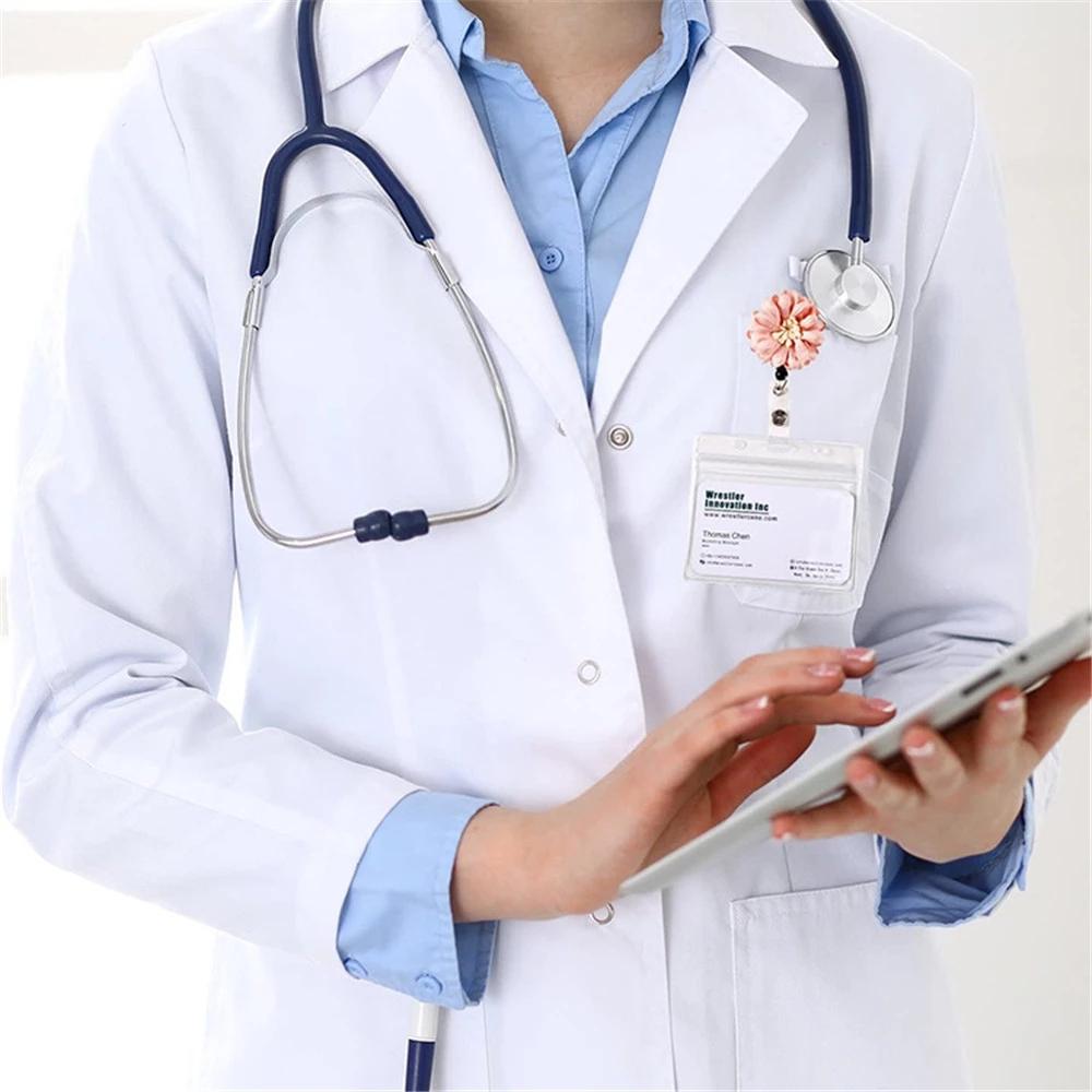 Name Card Holder Card Holder Clip ID Card Key Chain ID Badge Holder Nurse Doctor Retractable Badge