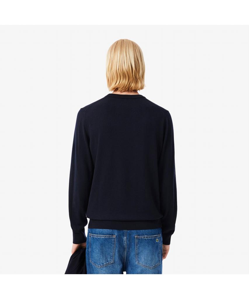 LACOSTE Men'S Merino Wool Crew Neck Sweater Ah1969-55N 166