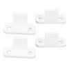 2Set Barn Door Stopper Carbon Steel Plastic White Hardware Accessories Fit for Dormitory Hotel Cabinet