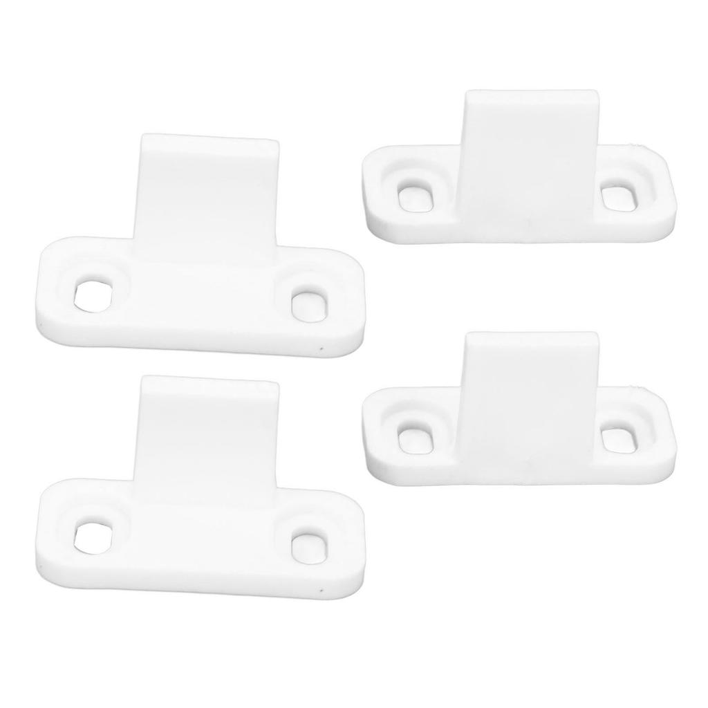 2Set Barn Door Stopper Carbon Steel Plastic White Hardware Accessories Fit for Dormitory Hotel Cabinet