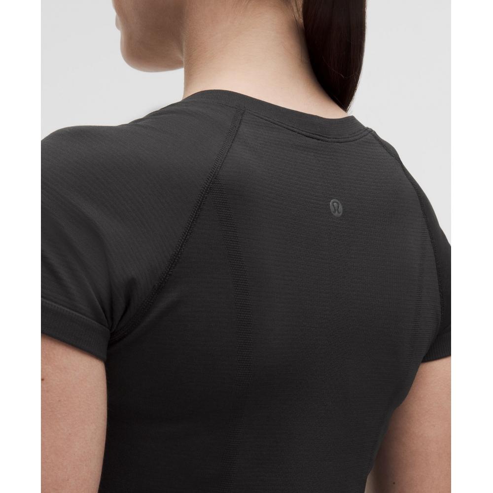 Lullulemon Swiftly Tech Short Sleeve Shirt 2.0 *Hip Length Blk Blk