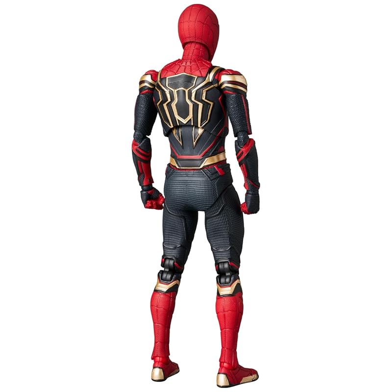 Medicom Toy MAFEX No.245 Spider-Man Integrated Suit - Approximately 150mm tall, non-scale, pre-painted action figure.