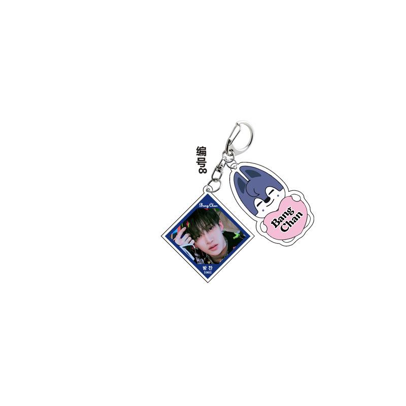 SKZOO Acrylic Keychain StrayKids Keychain Accessories Huang Xuanchen Li Longfu Han Zhicheng Accessories Gifts