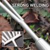 Thickened Stainless Steel Rake Set with a Conical Sharp Tooth Design, Ideal for Beach Digging And Clam Harvesting. Features a Mirror-End