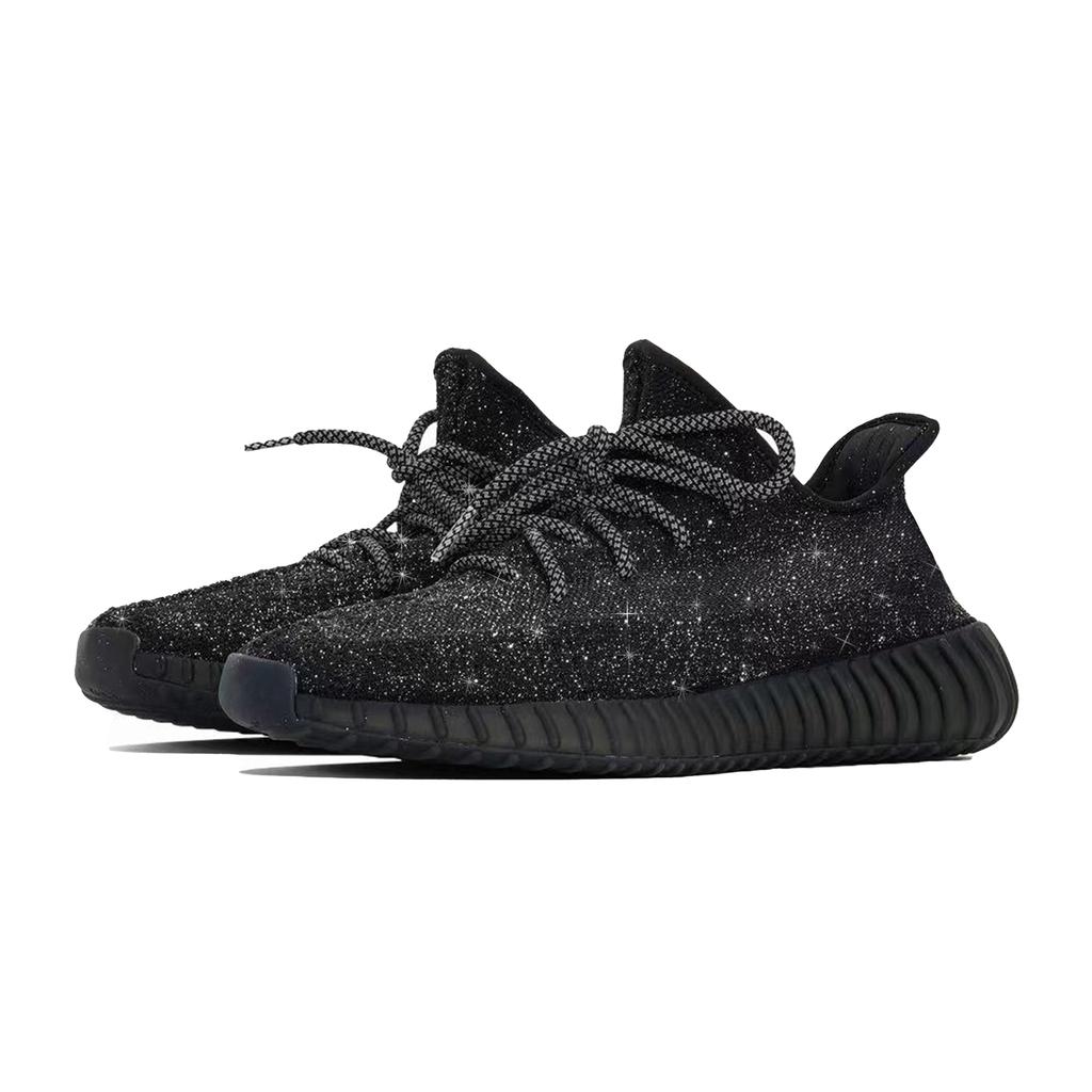 Adidas Originals Yeezy Boost 350 Abrasion Resistant Abrasion Resistant Low top Casual Shoes Unisex Black HQ7045(Team-)