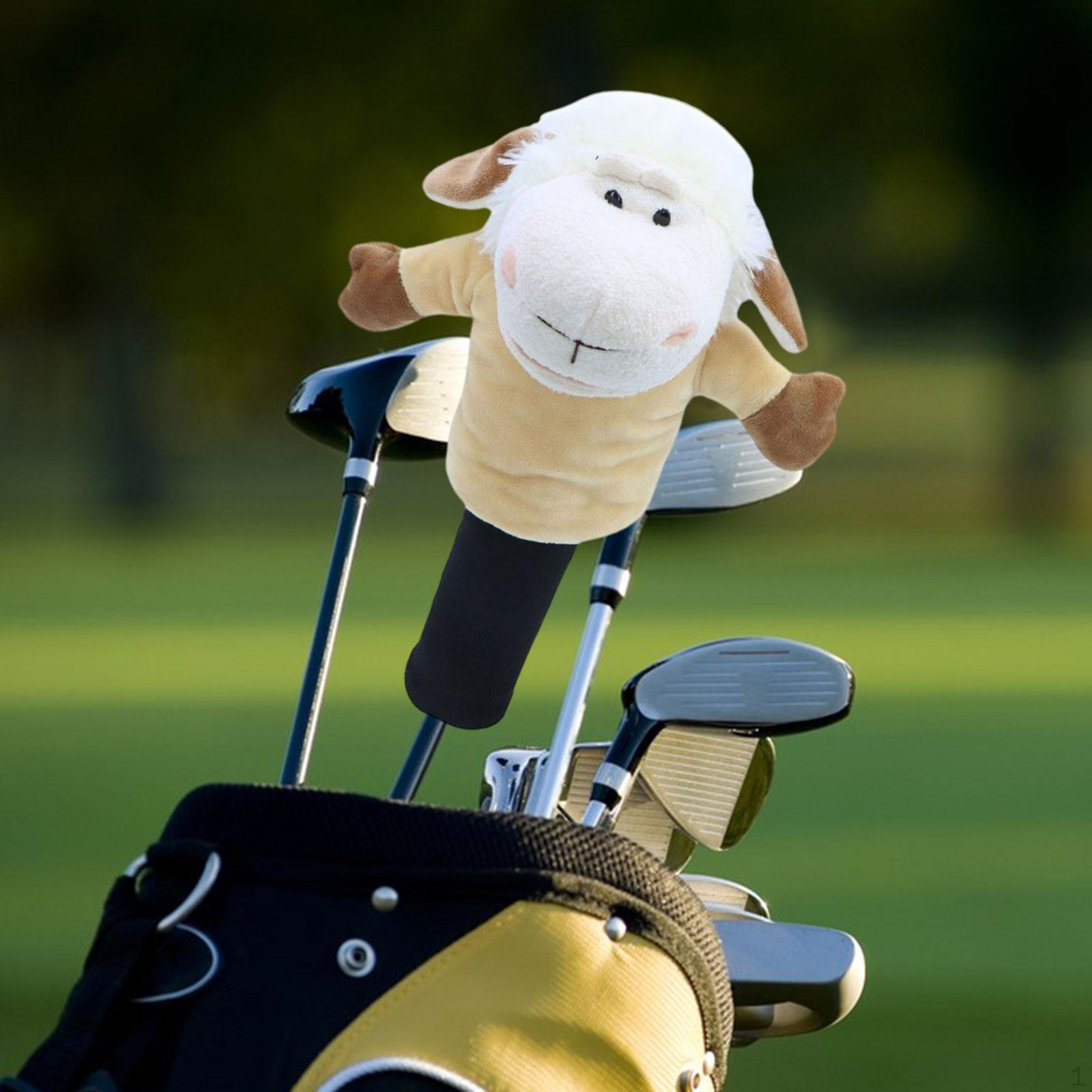 

Чехол для головы водителя гольф-клуба из дерева Чехол для головы клюшки в форме ягненка Защитный чехол для хранения вещей Подарок для транспортировки Without feet