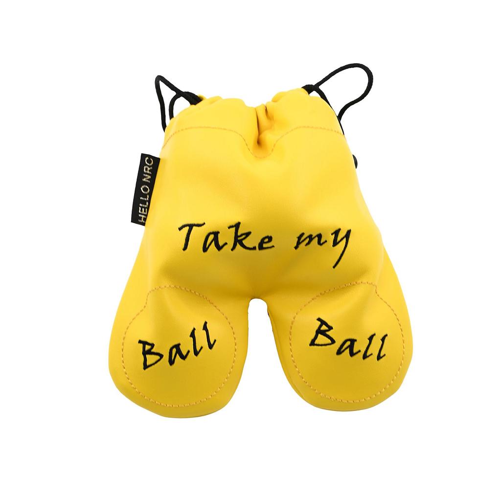 Portable Waterproof Golf Ball Storage Pouch with Drawstring for Driving Range Swimming Fitness Camping Travel Golfing Supplies
