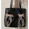 Bow Large Capacity Shoulder Bag Women's New Fashion Tote Bag Underarm Bag