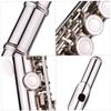 Western Concert Flute Nickel Plated 16 Holes C Key Cupronickel Woodwind Instrument with Cleaning Cloth Stick Gloves