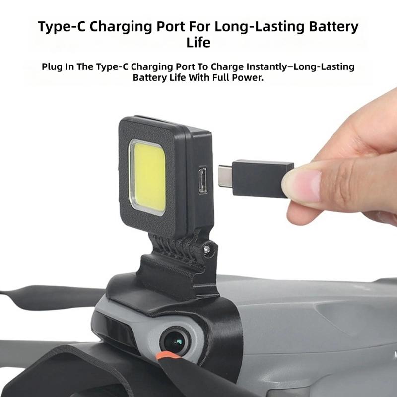 Foldable Miniature Gimbals Night Lights Cover for Air 3S Improved Portability And Shock Absorption In Outdoor Drones