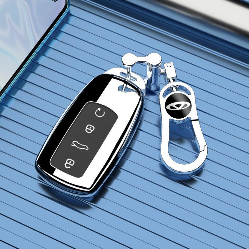 Premium Luxury Key Case for Chery Tiggo 9 - Fits 2023 Models, 5 & 7 Seaters, Complete Cover with Buckle