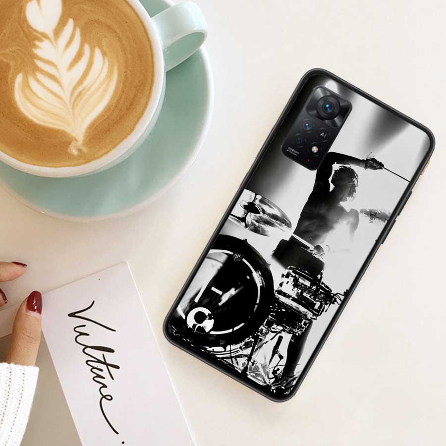Drum Drummer Music Dj Phone Case For Redmi 13C 14C Note 13 14 Pro 5G Plus 12 12C 10 10A 10C 9 9A 9C 9T 8 8A K70 Pro Xiaomi Cover