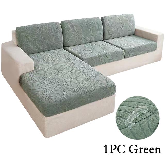 1Pcwaterproof Jacquard Sofa Cover, High Elasticity, All Season Universal Sofa Cushion Cover, Anti Slip,  Sofa Dust  Cover