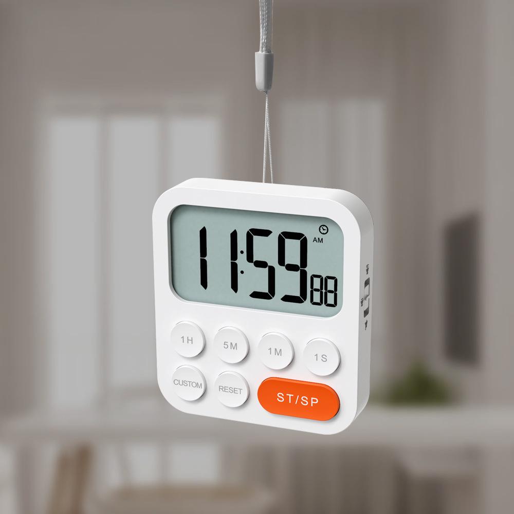 Large Screen Electronic Kitchen Timer and Alarm Clock for Students and Yoga