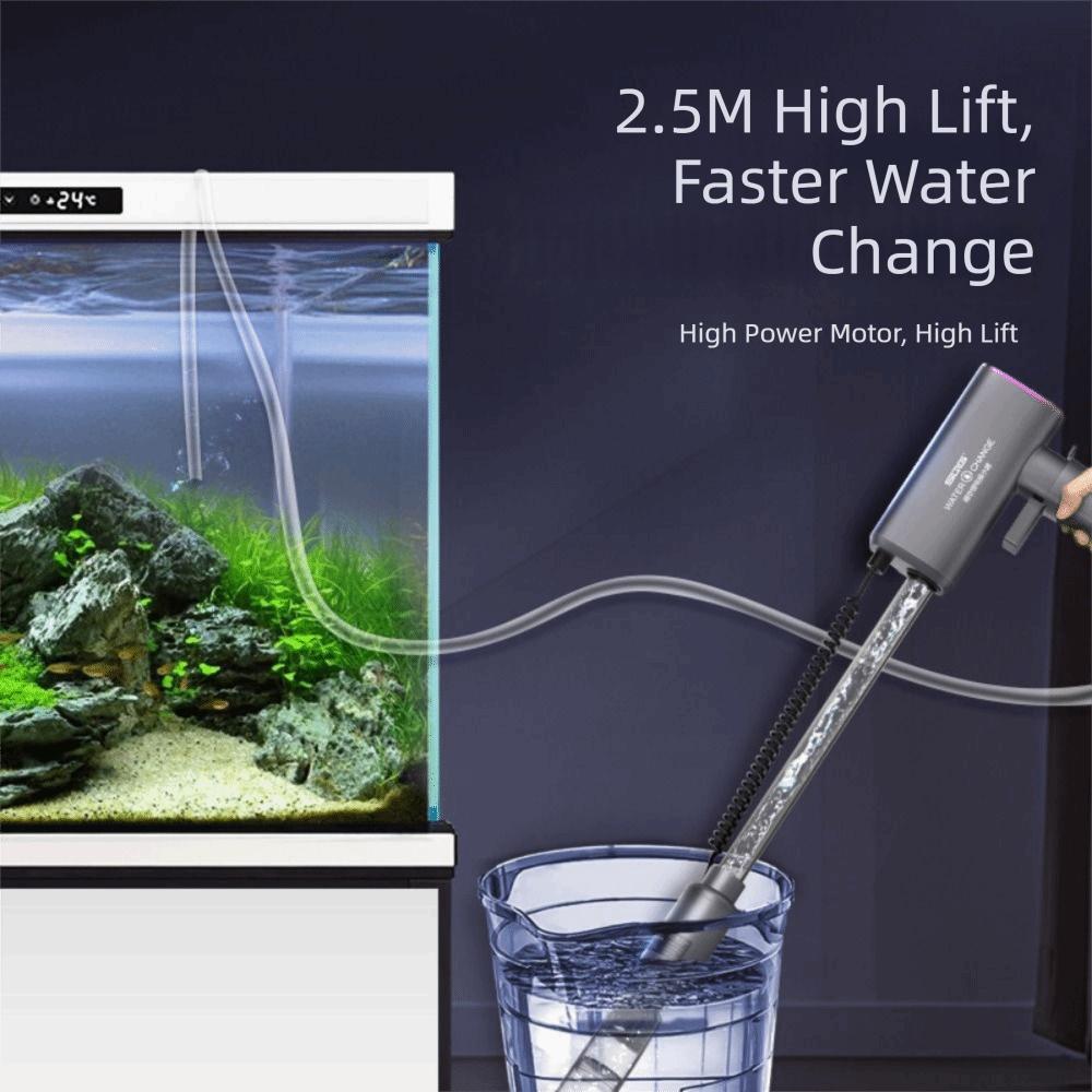 Electric Fish Tank Sand Cleaner Pump Extremely Long Battery Life Aquarium Water Changer  Fishbowl
