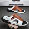 Men's slippers summer 2 new non-slip outer sandals one-word beach sandals