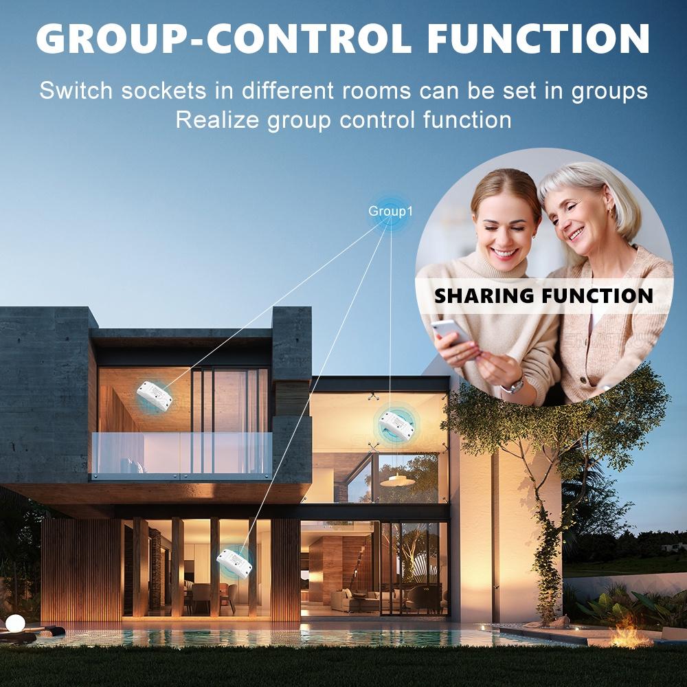 Universal Circuit Breaker Timer 10A WiFi Wireless Control Smart Switch Tuya Smart Switch Life App WiFi Voice Relay Controller